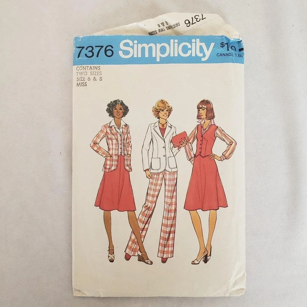 Lot Of 15 Vintage 1970s Sewing Patterns. Uncut. Most Womens Size 6 & 8 Small Med